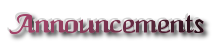 Announcements